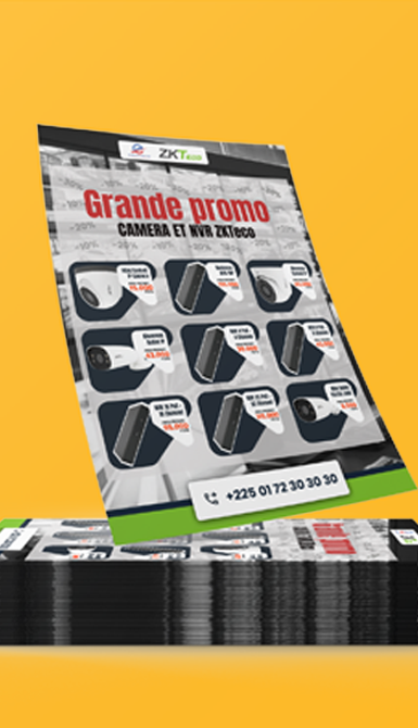 Flyers marketing - DIX Agence digitale Abidjan